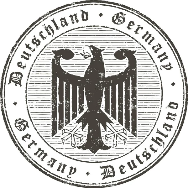 Black Grunge Stempel Deutschland — Stockvektor