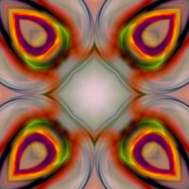 Mürekkep patlayabilir yaymak yumuşak kavramı simetrik desen süs dekoratif çiçek Dürbünü hareketi geometrik daire ve yıldız şekiller soyut boya fırçası oryantal süsler