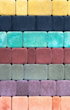 Güzel bir yüksek kaliteli doku ile renkli kaldırım levha yakın çekim.