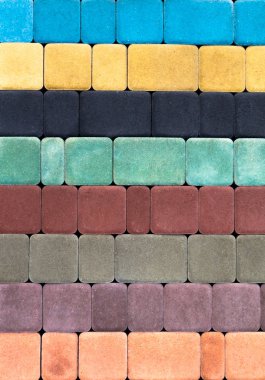 Güzel bir yüksek kaliteli doku ile renkli kaldırım levha yakın çekim.