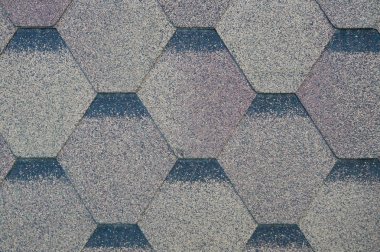 Yumuşak çatı, döşeme. Zona farklı renkler.