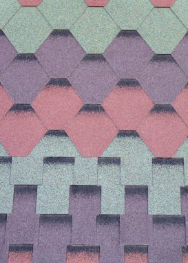 Metal teneke çatı, farklı renklerde.