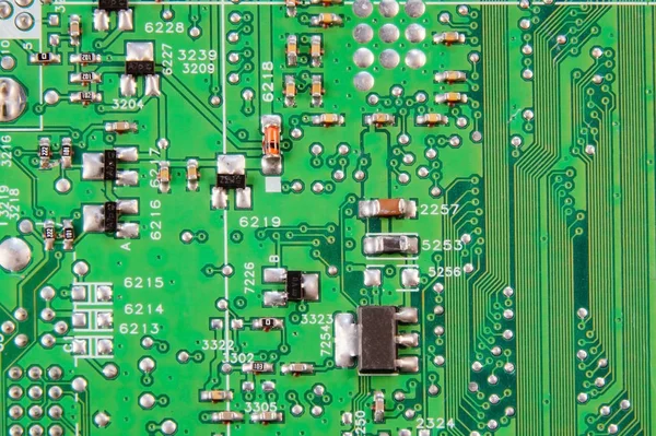 Papel de parede placa eletrônica, chip digital placa-mãe. Antecedentes tecnológicos . — Fotografia de Stock
