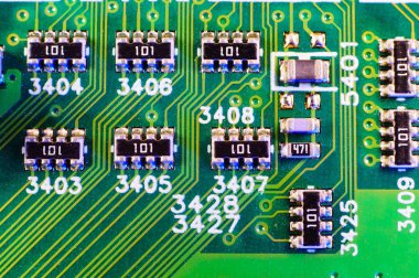 Elektronik tahta duvar kağıdı, Anakart dijital çip. Teknik bilim arka plan.
