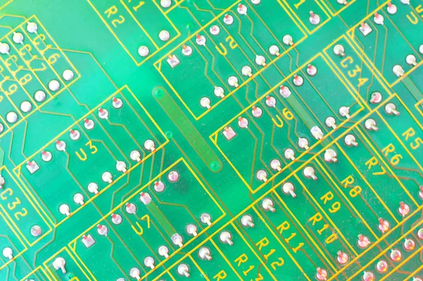 Elektronikus táblatervező, alaplap digitális chip. Tech tudomány háttere. — Stock Fotó