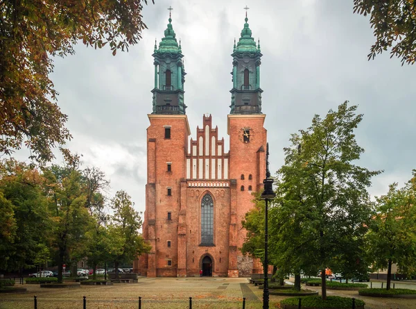 Szent Péter Pál Templom Látképe Tumsky Szigeten Poznan Lengyelország 2020 — Stock Fotó