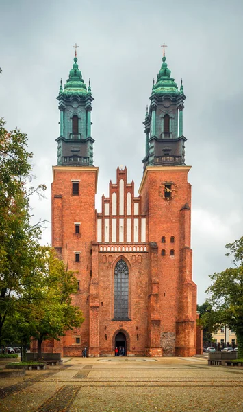 Tumsky Adası Ndaki Aziz Peter Paul Kilisesi Nin Görünümü Poznan — Stok fotoğraf
