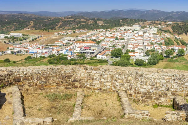 Charming Aljezur Moorish Castle Foreground Algarve Portugal — Stock Photo, Image