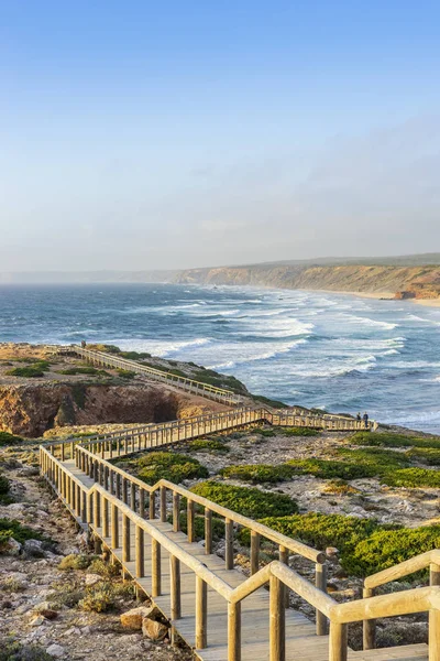 Incrivelmente Bela Selvagem Praia Bordeira Junto Carrapateira Algarve Portugal — Fotografia de Stock