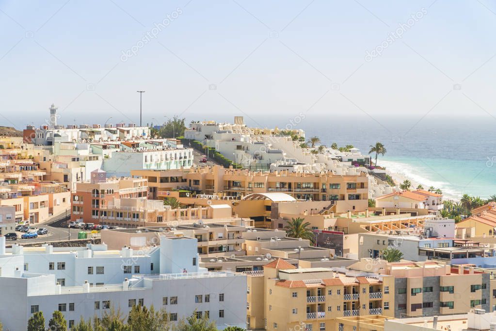 Morro  Jable - south of Fuerteventura island by Atlantic Ocean, 