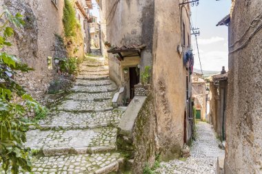 Orta Çağ kenti Artena, Lazio, İtalya