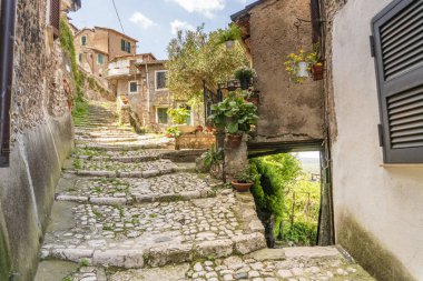 Orta Çağ kenti Artena, Lazio, İtalya