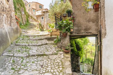 Orta Çağ kenti Artena, Lazio, İtalya