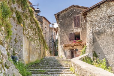 Orta Çağ kenti Artena, Lazio, İtalya