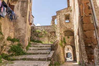 Orta Çağ kenti Artena, Lazio, İtalya