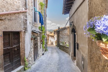 Orta Çağ kenti Artena, Lazio, İtalya