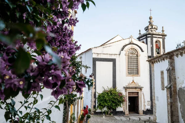 Historische Kerk Het Centrum Van Obidos Portugal — Stockfoto