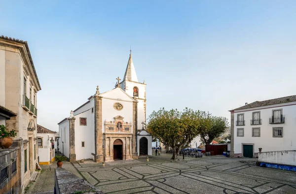 Historische Kirche Stadtzentrum Des Schönen Obidos Portugal — Stockfoto