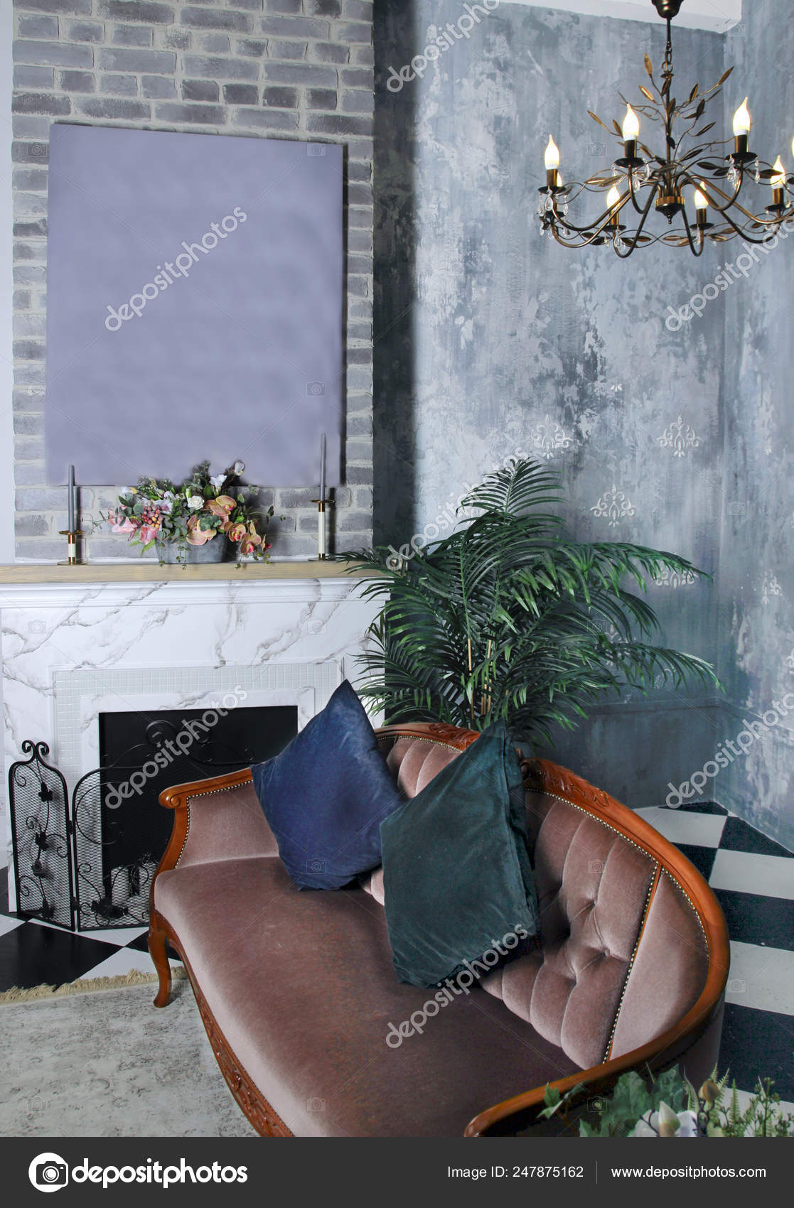 Victorian Style Fireplace Room Picture Fireplace Sofa Front