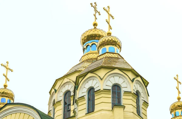 Blick Auf Die Kuppeln Der Heiligen Auferstehungskirche Der Mitte Des — Stockfoto
