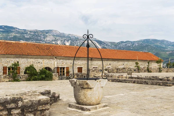 Fragment Van Citadel Het Oude Centrum Van Budva Montenegro — Stockfoto