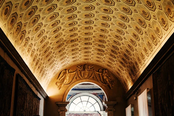 Vatican Rome Italy March 2015 Gallery Maps Rich Ornate Corridor — Stock Photo, Image