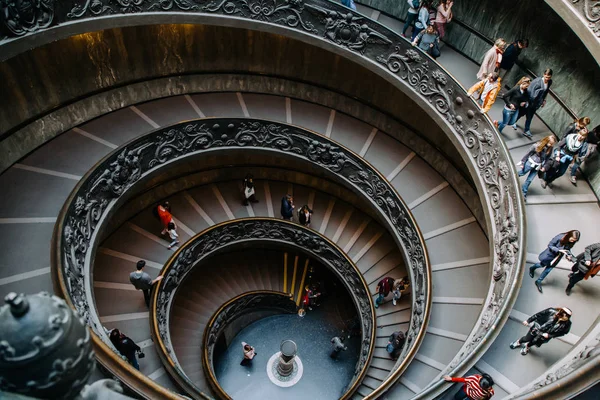 Vatican Rom Italien März 2015 Wendeltreppe Vatikanischen Museum — Stockfoto