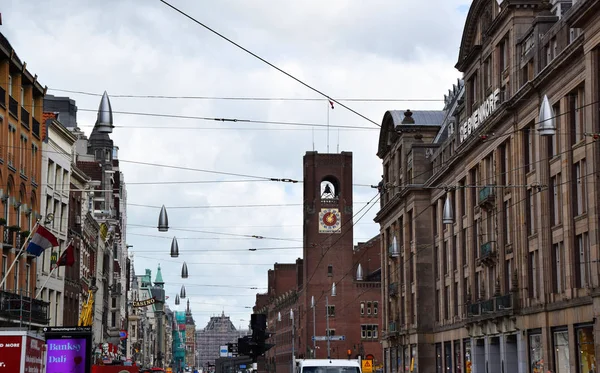 Torre Dell Orologio Del Beurs Van Berlage Amsterdam Olanda Paesi — Foto Stock