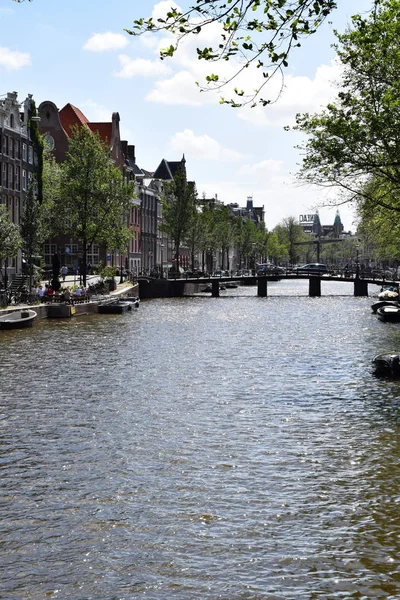 Wijde Heisteeg Most Kanálu Herengracht Amsterdam Nizozemí Nizozemsko — Stock fotografie