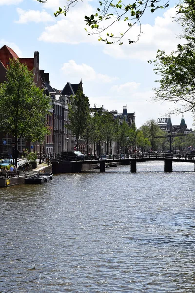 Wijde Heisteeg Köprüsü Herengracht Kanalı Amsterdam Hollanda Hollanda — Stok fotoğraf