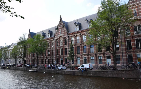 Херенвен Амстердамский Канал Голландия Нидерланды — стоковое фото