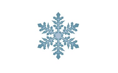 Detaylı Kar Tanesi Vektör Tasarımı - Kışın soğuk ve karlı hava ile Christmal Zaman ve Tatil Sezonu