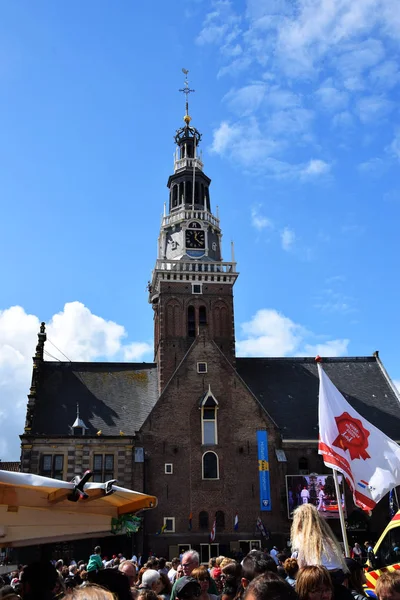 Historic Building Kaasmarkt Dutch Town Alkmaar City Its Famous Cheese — Stock Photo, Image