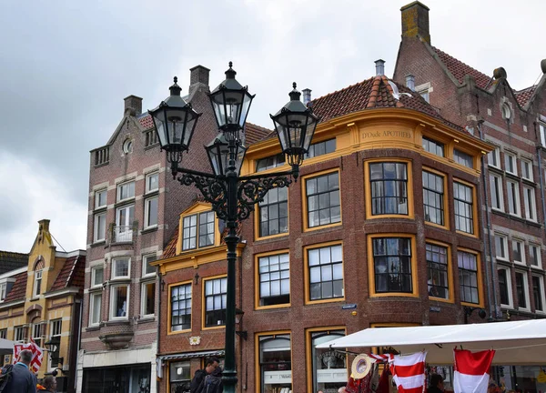Edificio Storico Nella Città Olandese Alkmaar Città Con Suo Famoso — Foto Stock