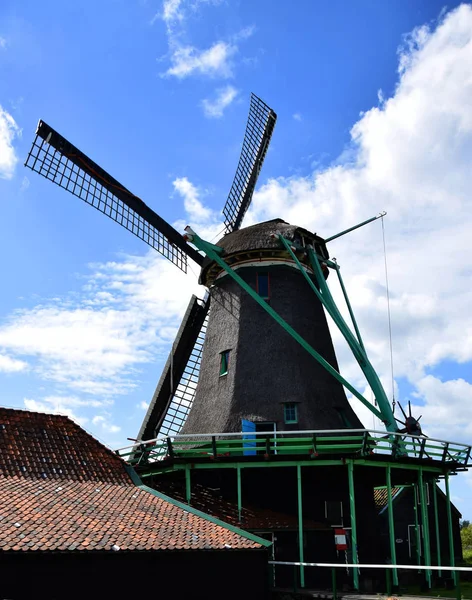 Windmills Zaanse Schans Zaandem Holland Netherlands — стокове фото
