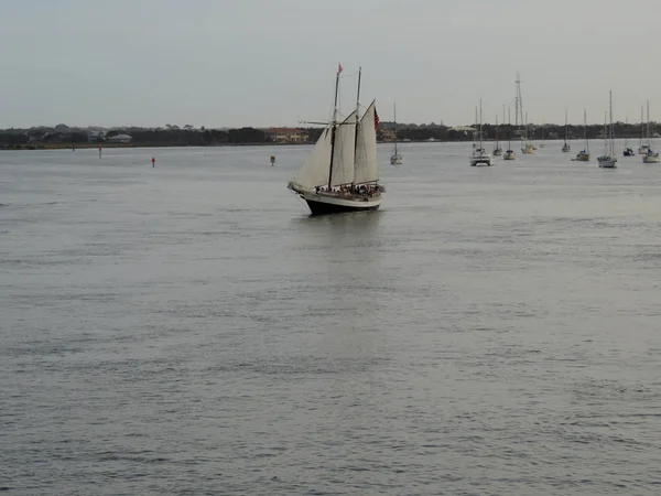 Zeilboten Bij Matanzas River Saint Augustine Florida Usa — Stockfoto