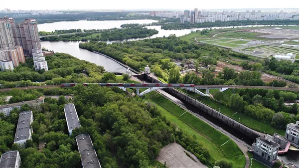 Puente Sobre Canal Moscú — Foto de Stock