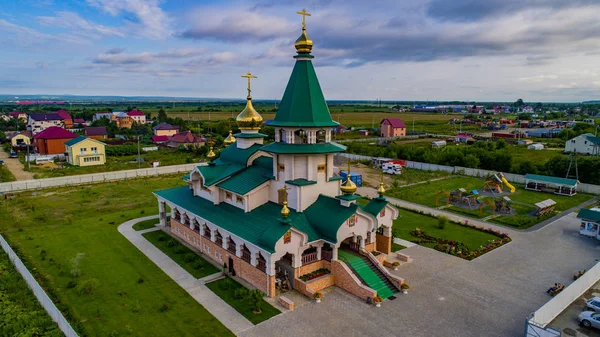 Kościół Miejscowości Troitskoye Sachalin — Zdjęcie stockowe