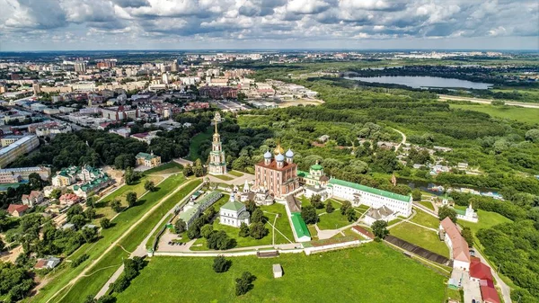 Kremlin Ryazan Desde Una Vista Pájaro — Foto de Stock