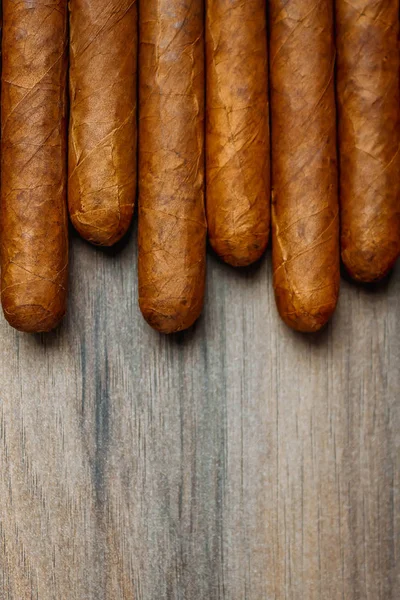 Cigars Wooden Background — Stock Photo, Image