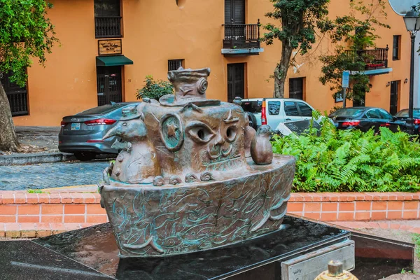 Сан Хуан Пуерто Ріко Лютого 2019 Cat Пам Ятник Скульптури — стокове фото