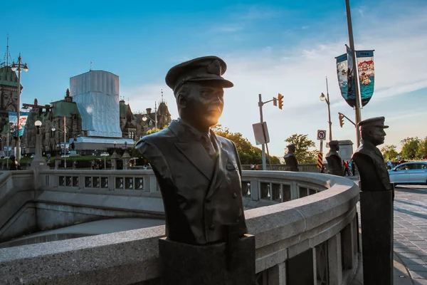 Ottawa Ontario Canadá Junio 2019 Busto Bronce Del Héroe Robert — Foto de Stock