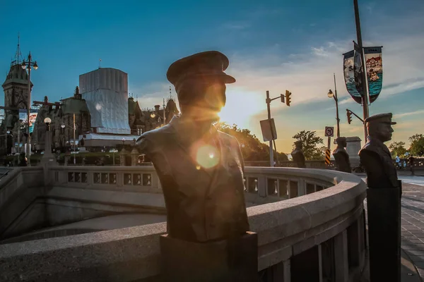 Ottawa Ontario Canadá Junio 2019 Busto Bronce Del Héroe Robert — Foto de Stock