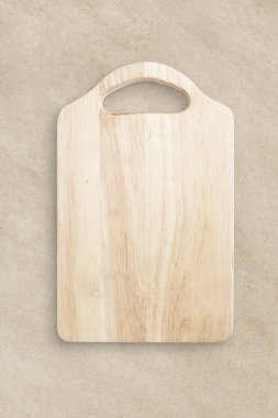 Mutfak eşyaları izole kahverengi kağıt doku arka plan üzerinde