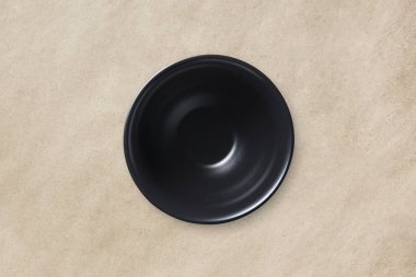 Mutfak eşyaları izole kahverengi kağıt doku arka plan üzerinde