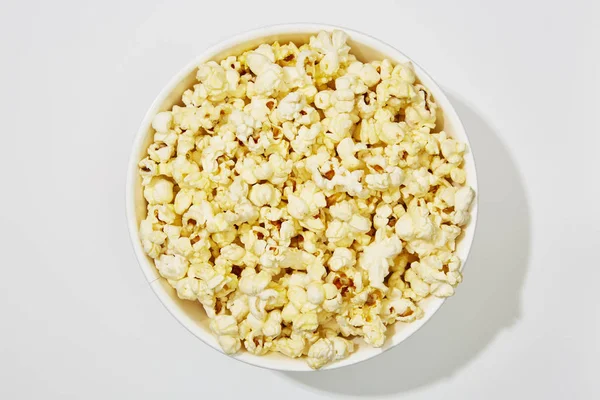 Voll Popcorn Klassisch Gestreifter Box — Stockfoto