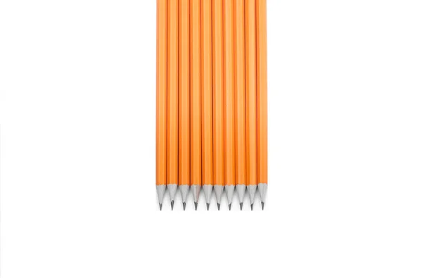 Úžasné izolované tužky na čistě bílém pozadí — Stock fotografie
