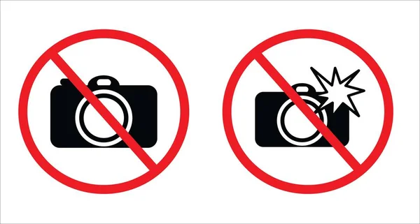 Não Tire Símbolo Fotos Não Use Símbolo Flash Desenho Fundo — Vetor de Stock