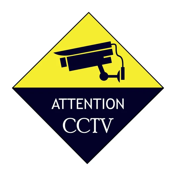 Cctv Operation Board Attention Cctv Operation Board Zeichnung Nach Abbildung — Stockvektor