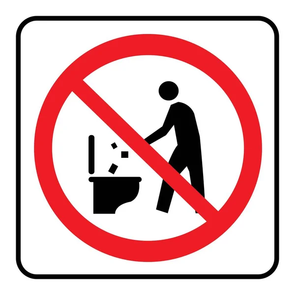 Warning sign (trash talk), vector illustration. Stock Vector